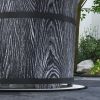 Outsunny Smokeless Fire Pit with Fireproof Mat, 20" Barrel Style Portable Wood Burning Firepit