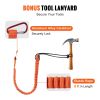 VEVOR Steel Core Flipline, Arborist Flipline, Flip Line For Tree Climbing With Alloy Steel Snap Hook, Aluminum Alloy Carabiner And Extra Tool Lanyard
