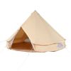 VEVOR 5-8 Person Canvas Glamping Bell Tent, Breathable Waterproof Yurt Tent with Stove Jack and Detachable Side Wall for Family Camping
