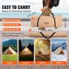 VEVOR 5-8 Person Canvas Glamping Bell Tent, Breathable Waterproof Yurt Tent with Stove Jack and Detachable Side Wall for Family Camping
